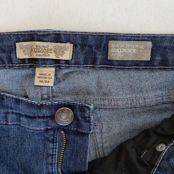 Nine West Vintage Collection Skinny Jeans Size 33 - Picture 4 of 10
